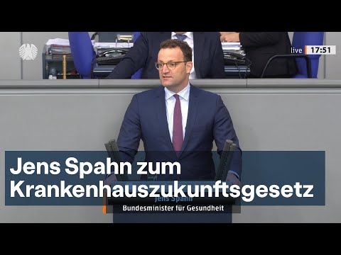 Jens Spahn zum Krankenhauszukunftsgesetz